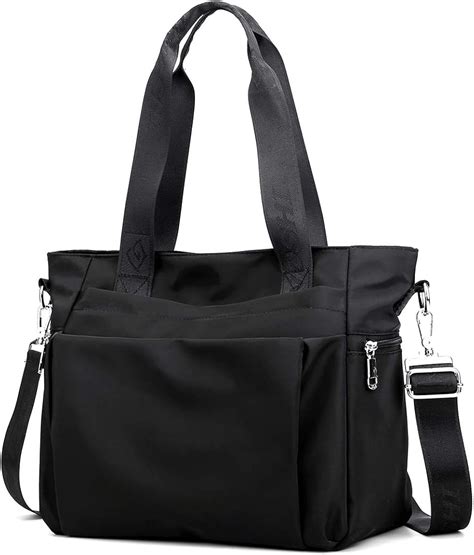 lightweight tote bag with pockets.